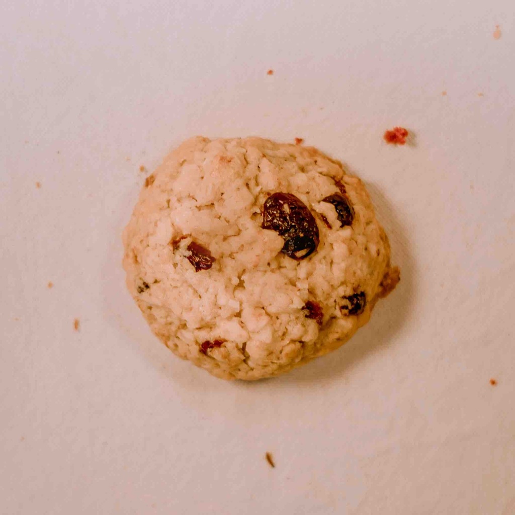 Galleta de avena y arándanos